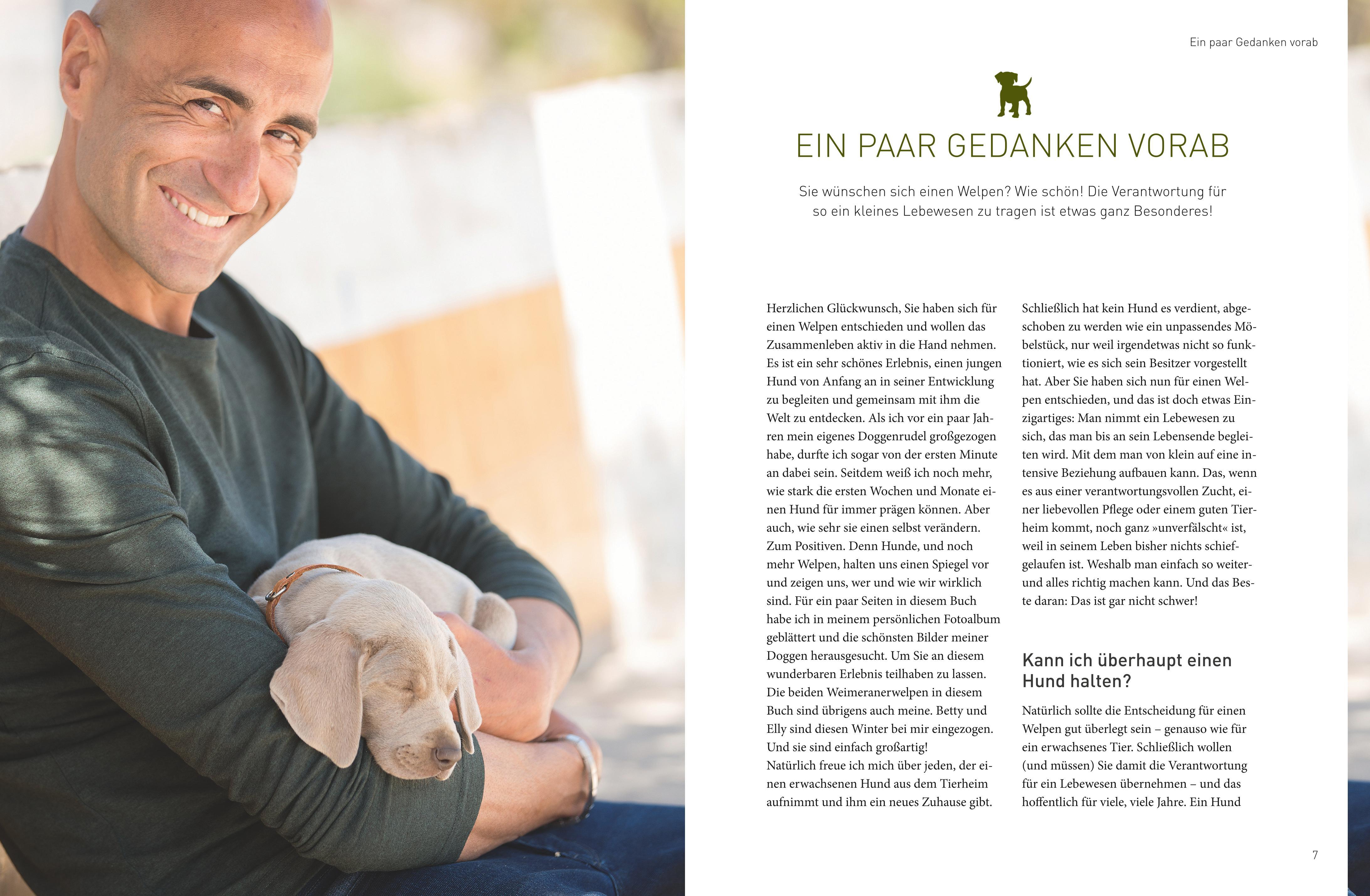 Beispielinhalt (Bild) José Arces Welpenbuch
