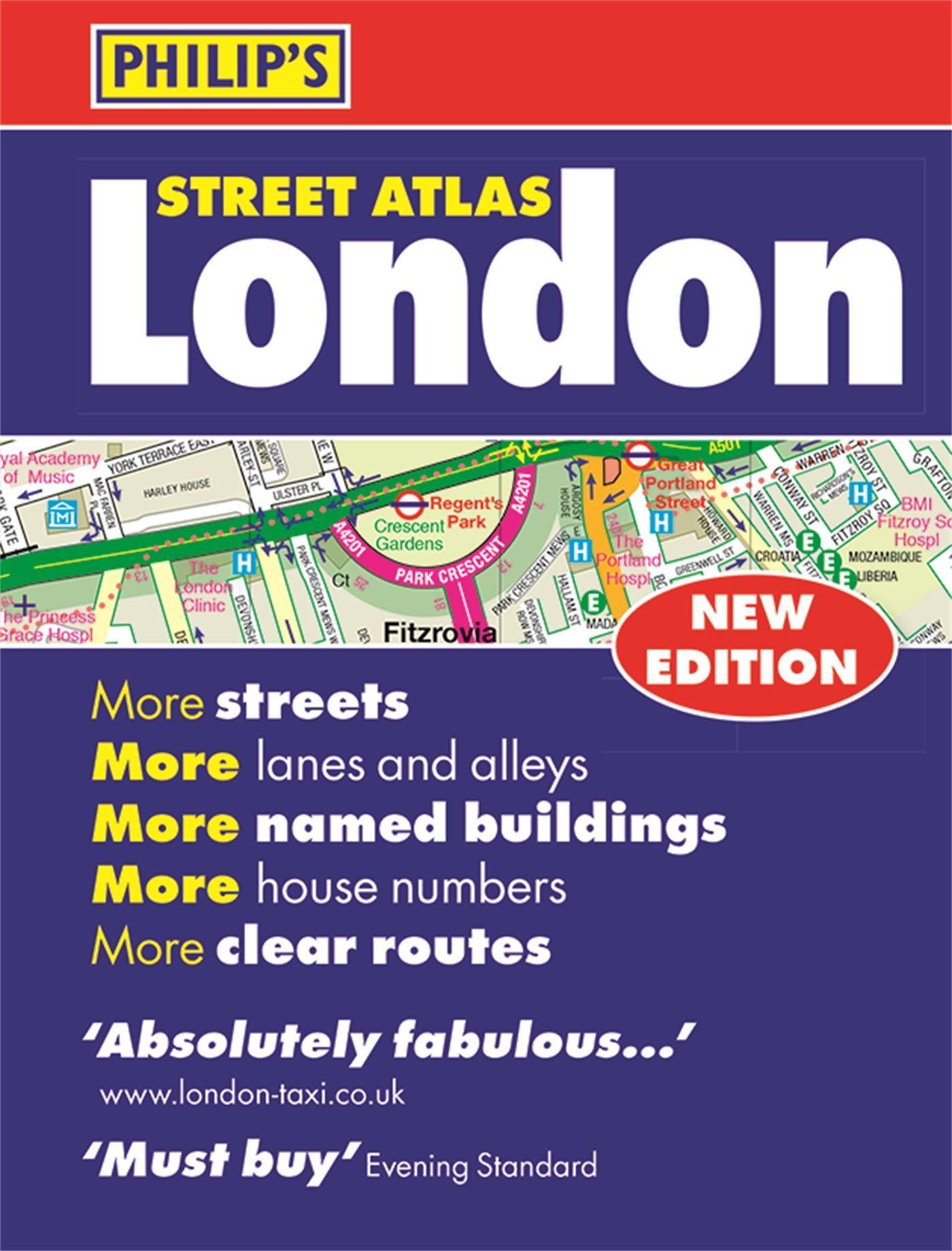 Vorderes Coverbild Philip's Street Atlas London
