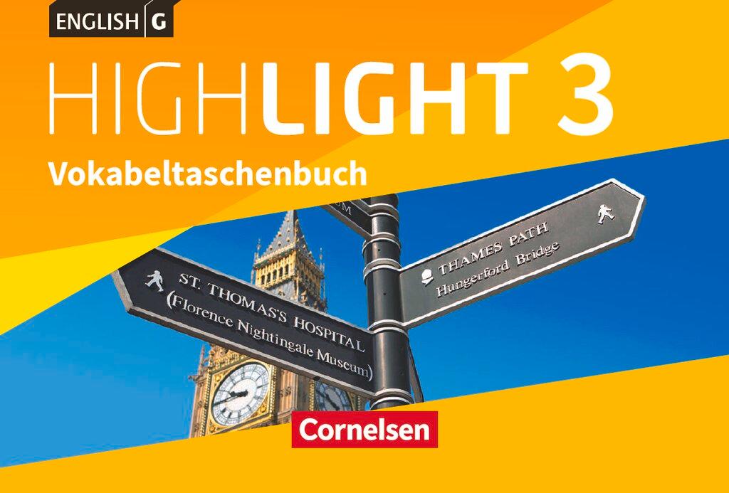 Vorderes Coverbild English G Highlight Band 3: 7. Schuljahr - Hauptschule - Vokabeltaschenbuch
