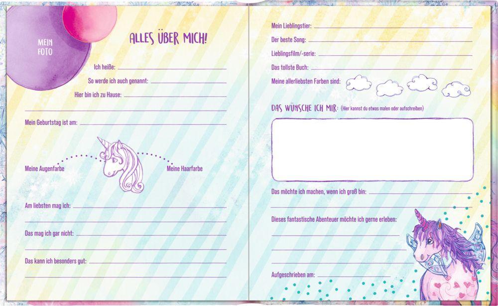 Beispielinhalt (Bild) Freundebuch - Einhorn-Paradies - Meine Freunde