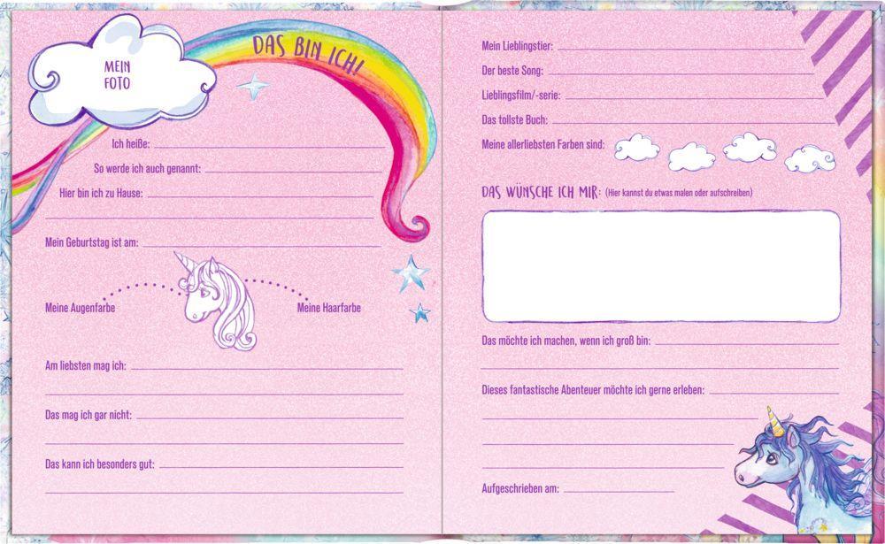 Beispielinhalt (Bild) Freundebuch - Einhorn-Paradies - Meine Freunde