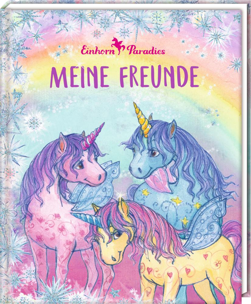 Vorderes Coverbild Freundebuch - Einhorn-Paradies - Meine Freunde