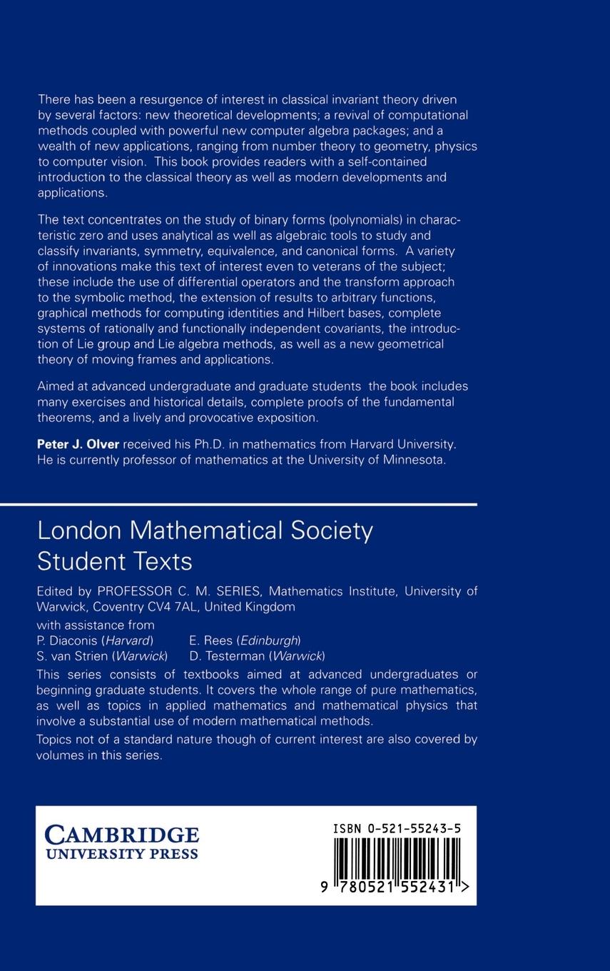Rückseitencover Classical Invariant Theory