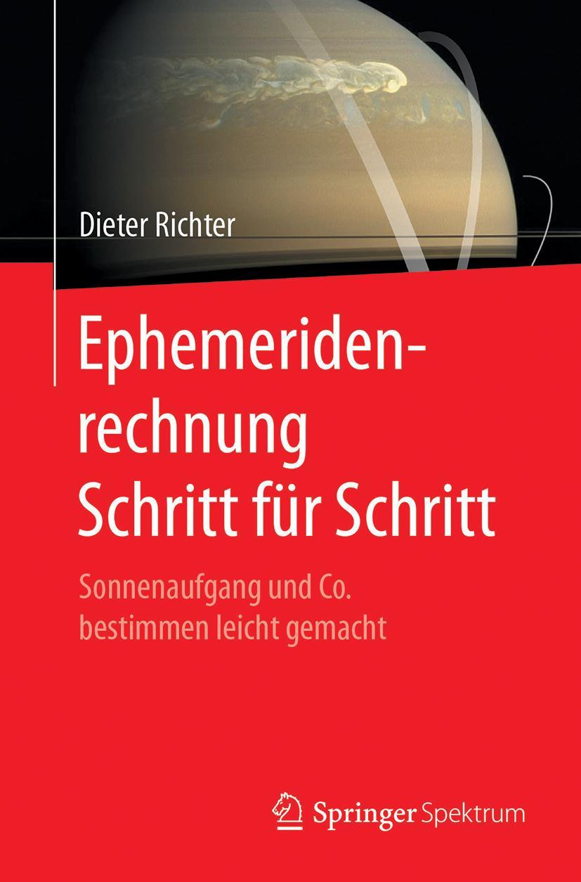 Vorderes Coverbild Ephemeridenrechnung Schritt für Schritt