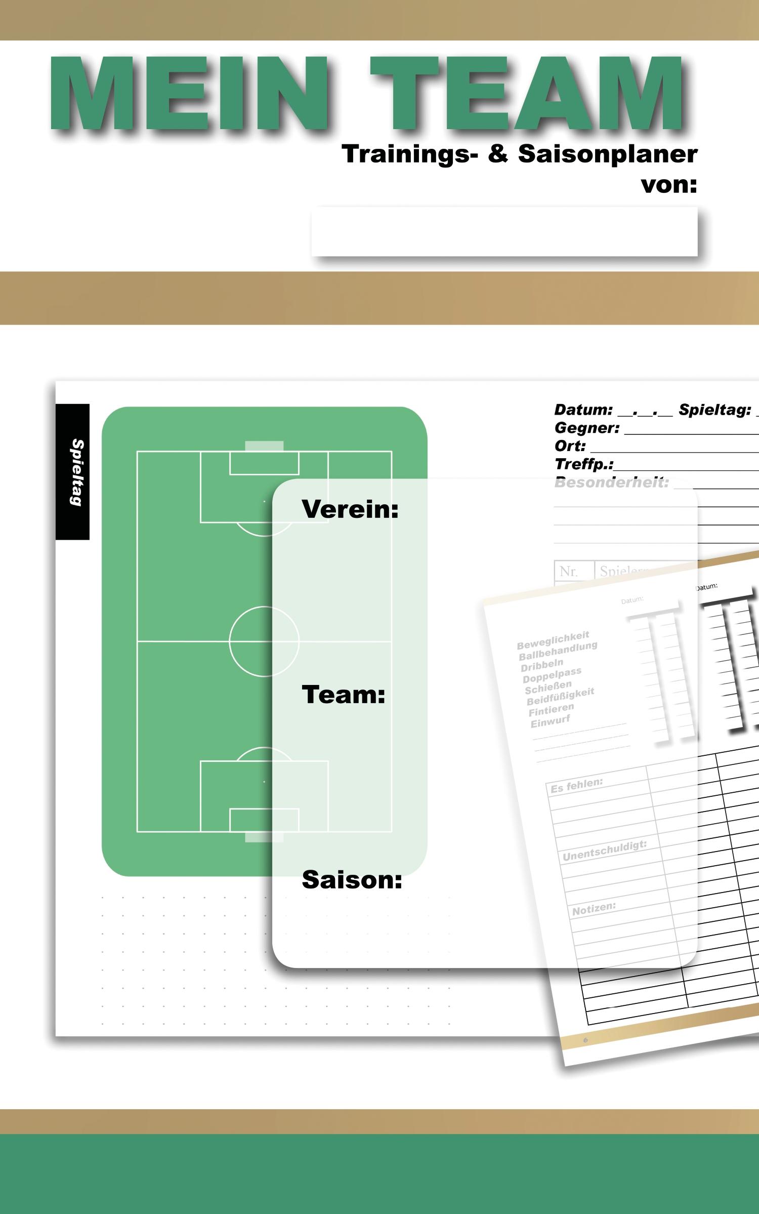 Vorderes Coverbild MEIN TEAM | Trainings- & Saisonplaner