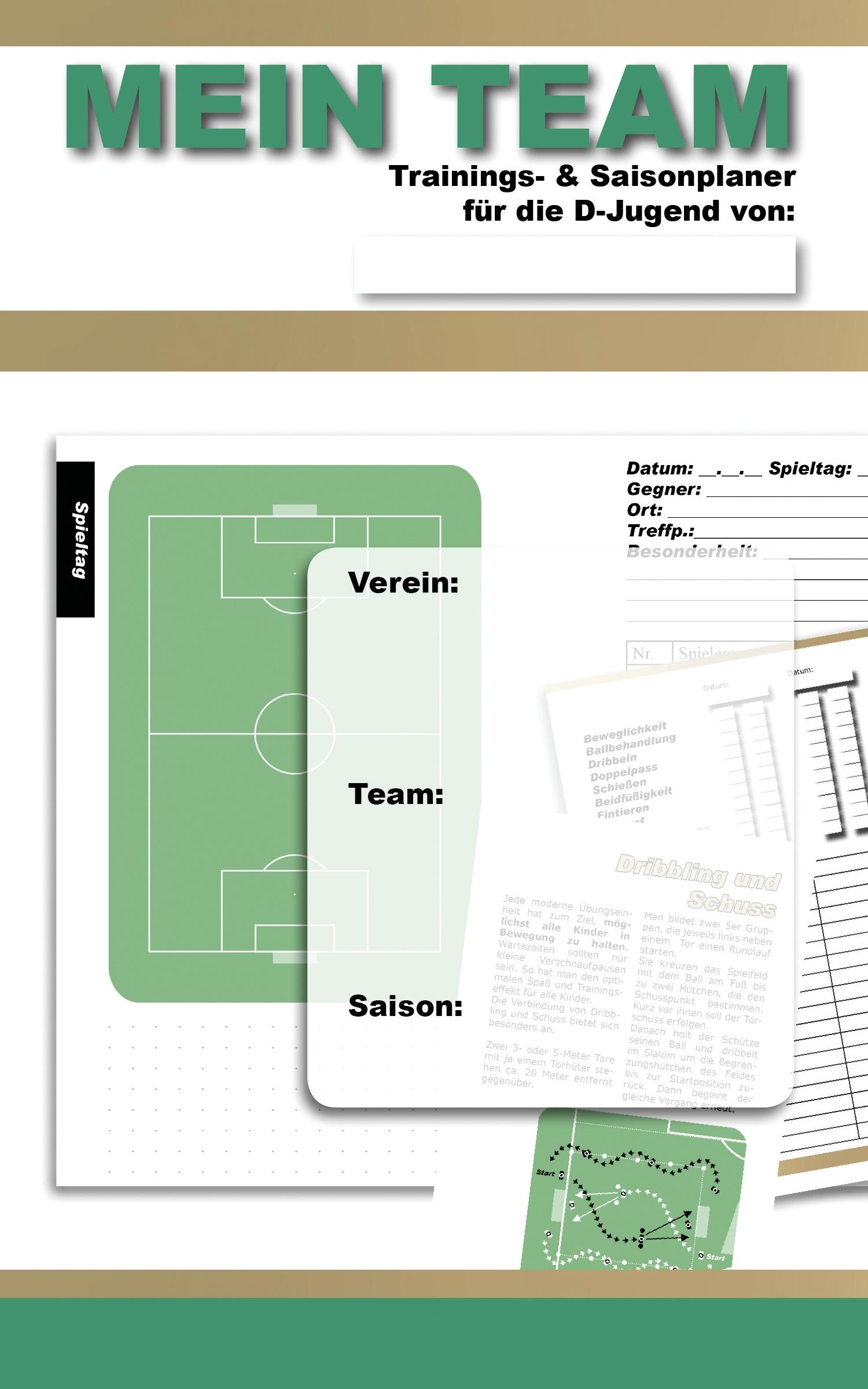 Vorderes Coverbild MEIN TEAM | Trainings- & Saisonplaner für die D-Jugend