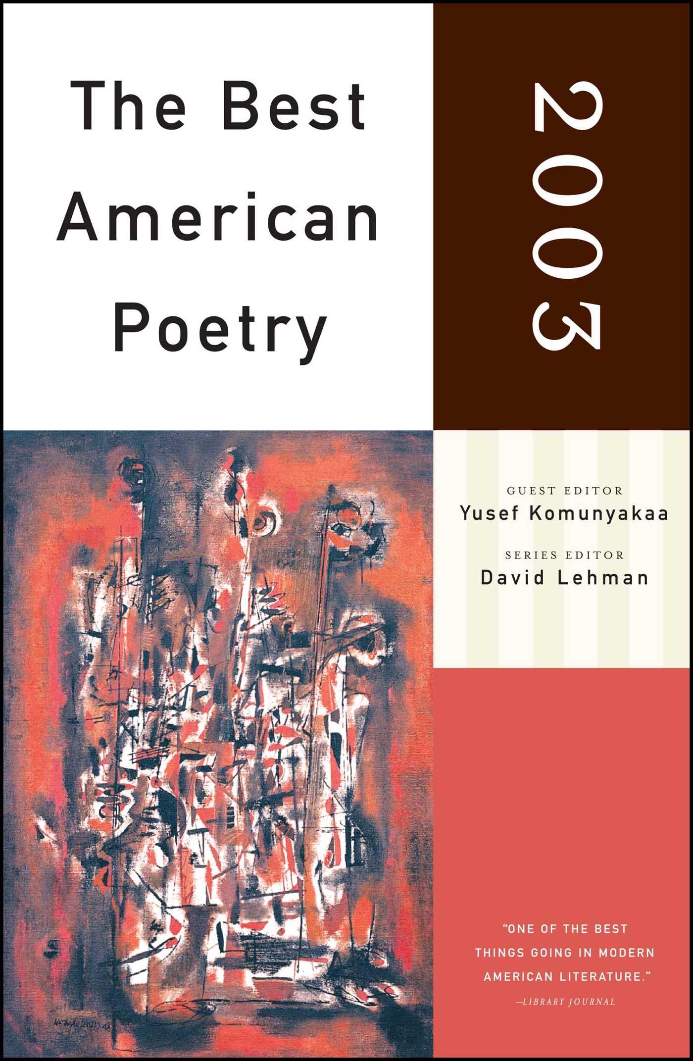 Vorderes Coverbild The Best American Poetry 2003
