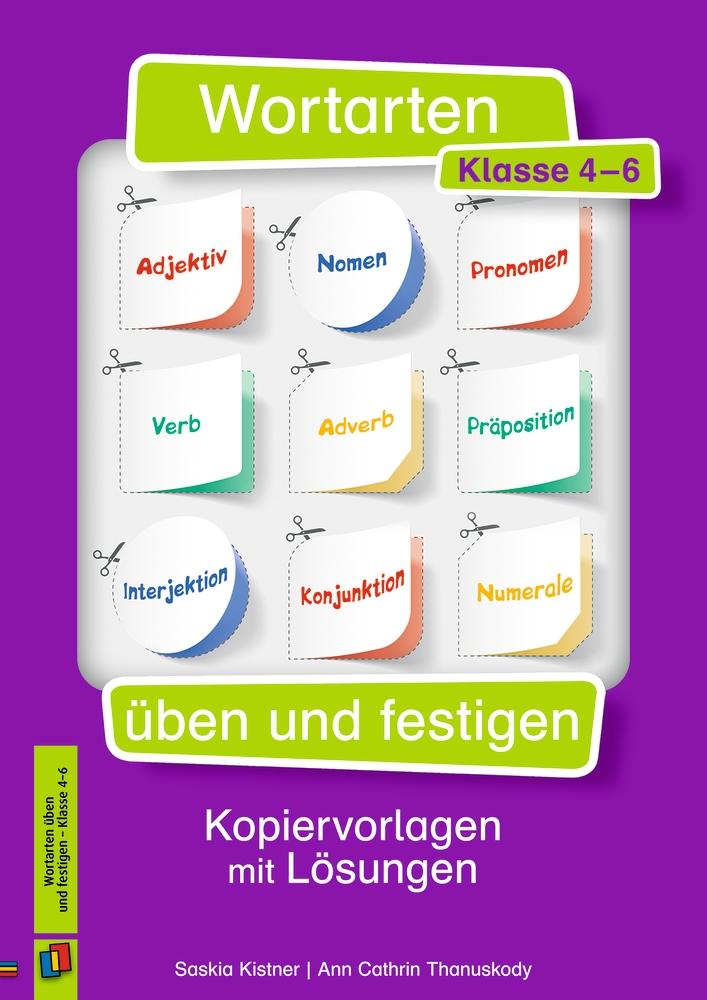 Vorderes Coverbild Wortarten üben und festigen - Klasse 4-6