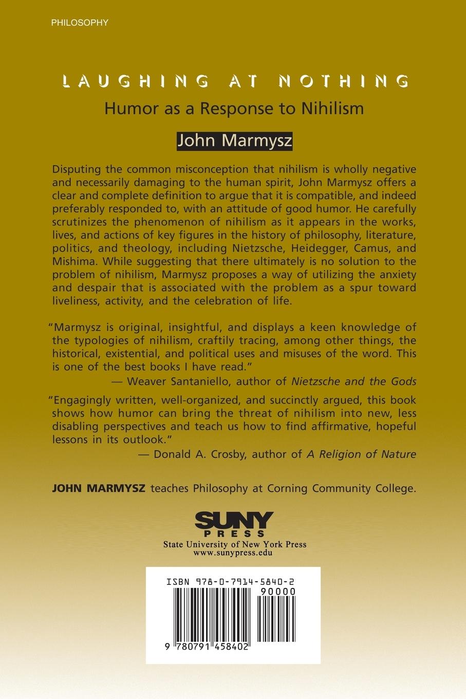 Rückseitencover Laughing at Nothing