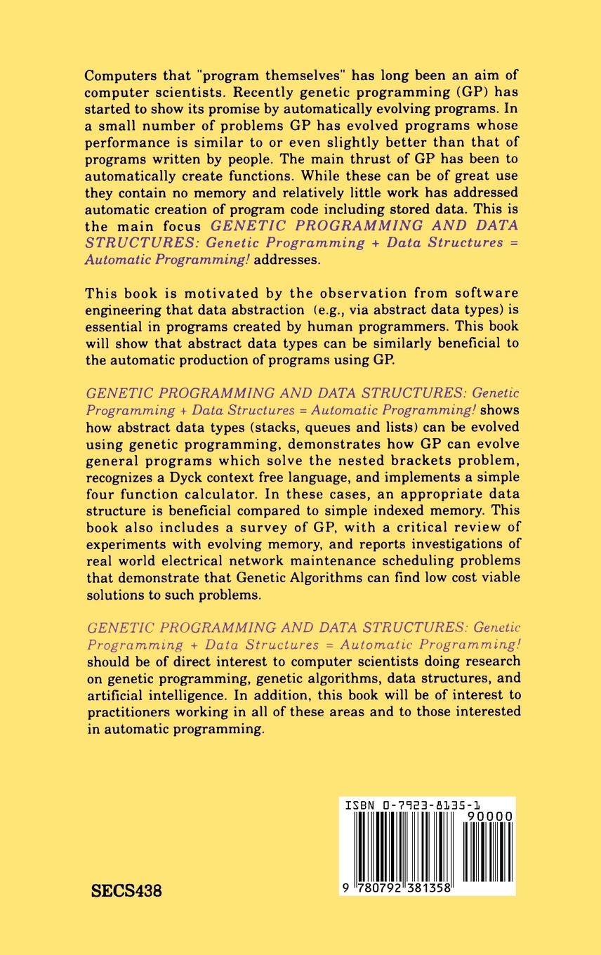 Rückseitencover Genetic Programming and Data Structures