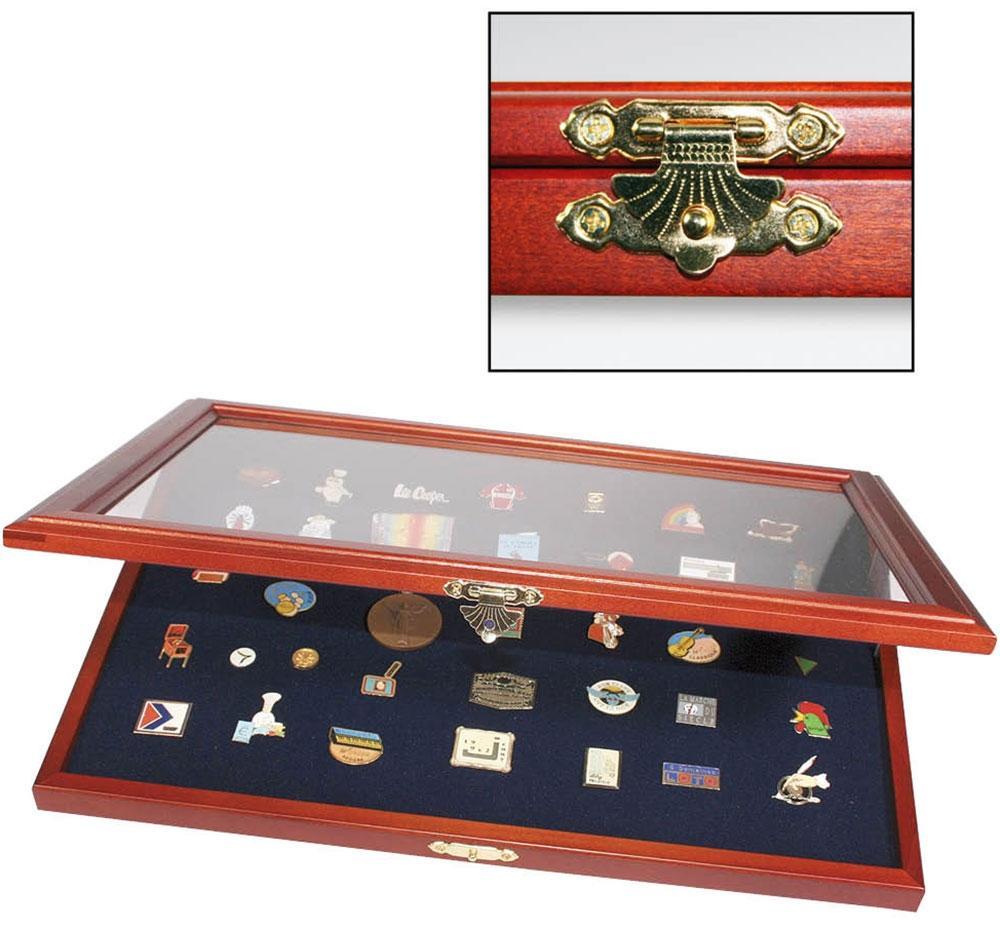 Vorderes Coverbild Pin Sammelvitrine Holz