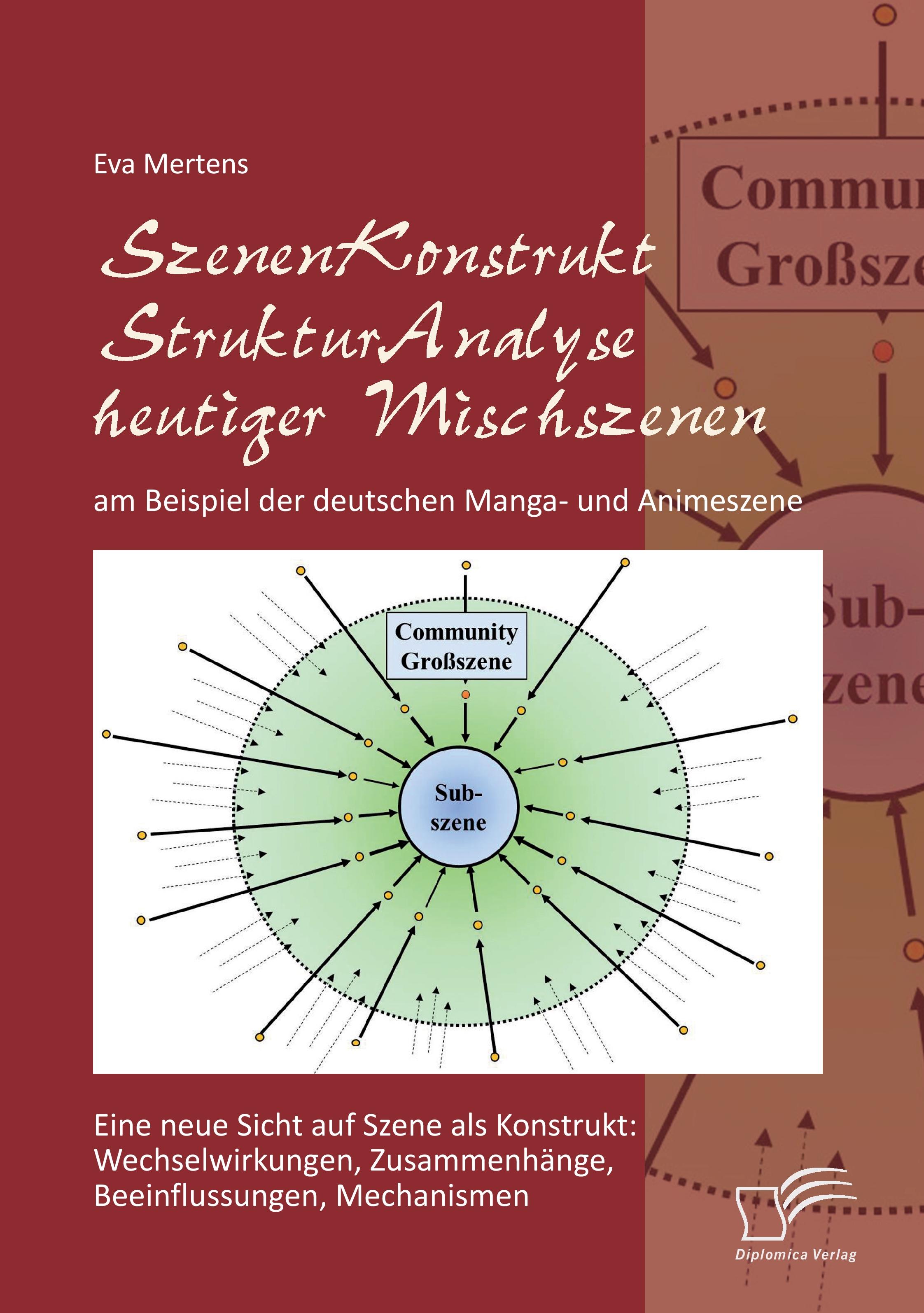 Vorderes Coverbild SzenenKonstruktStrukturAnalyse heutiger Mischszenen am Beispiel der deutschen Manga- und Animeszene