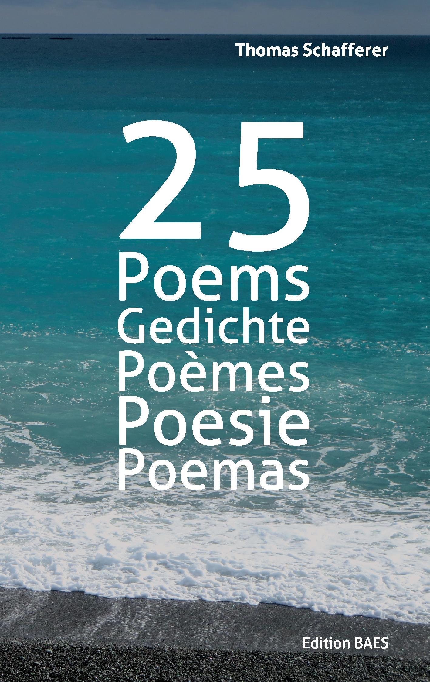 Vorderes Coverbild 25 Poems, Gedichte, Poèmes, Poesie, Poemas.