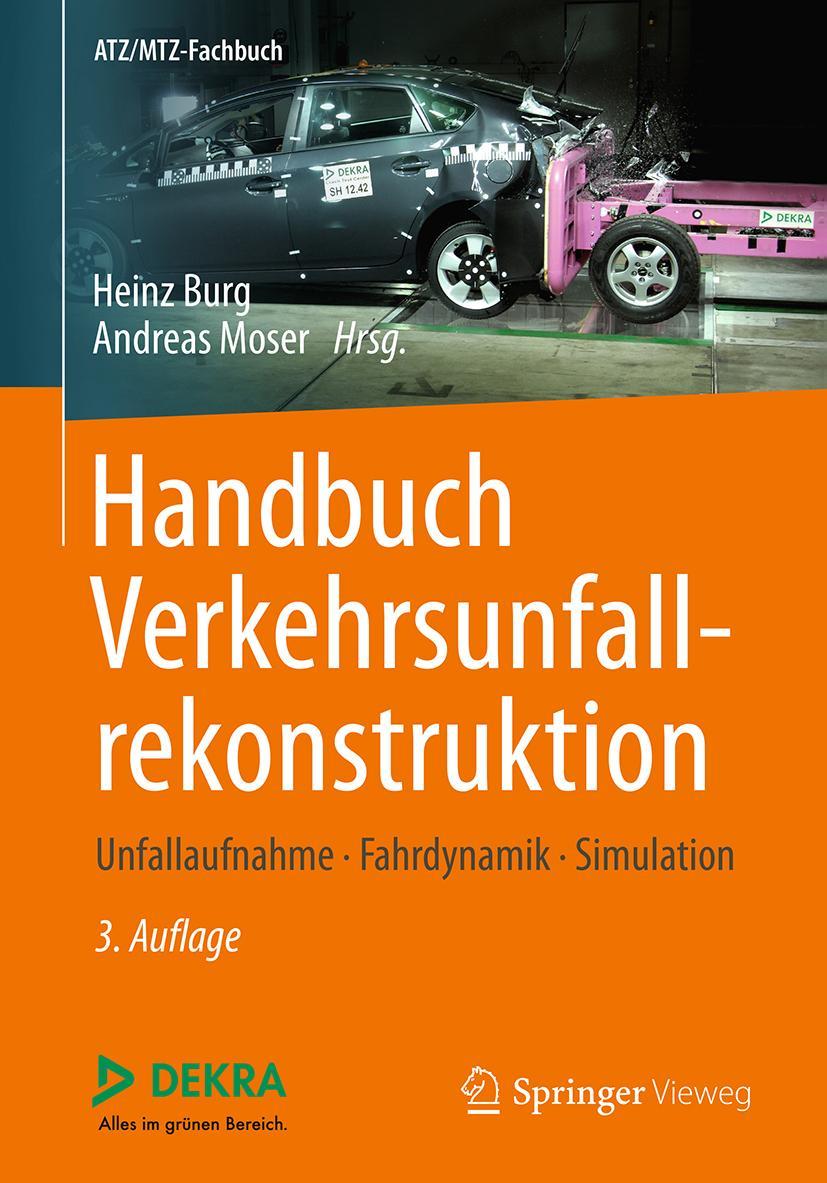 Vorderes Coverbild Handbuch Verkehrsunfallrekonstruktion