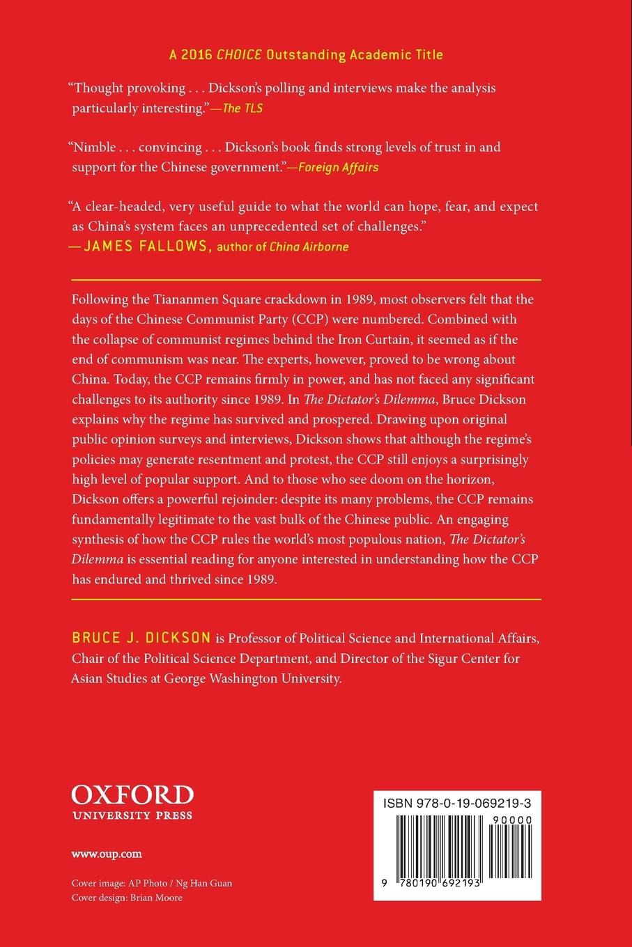 Rückseitencover Dictator's Dilemma