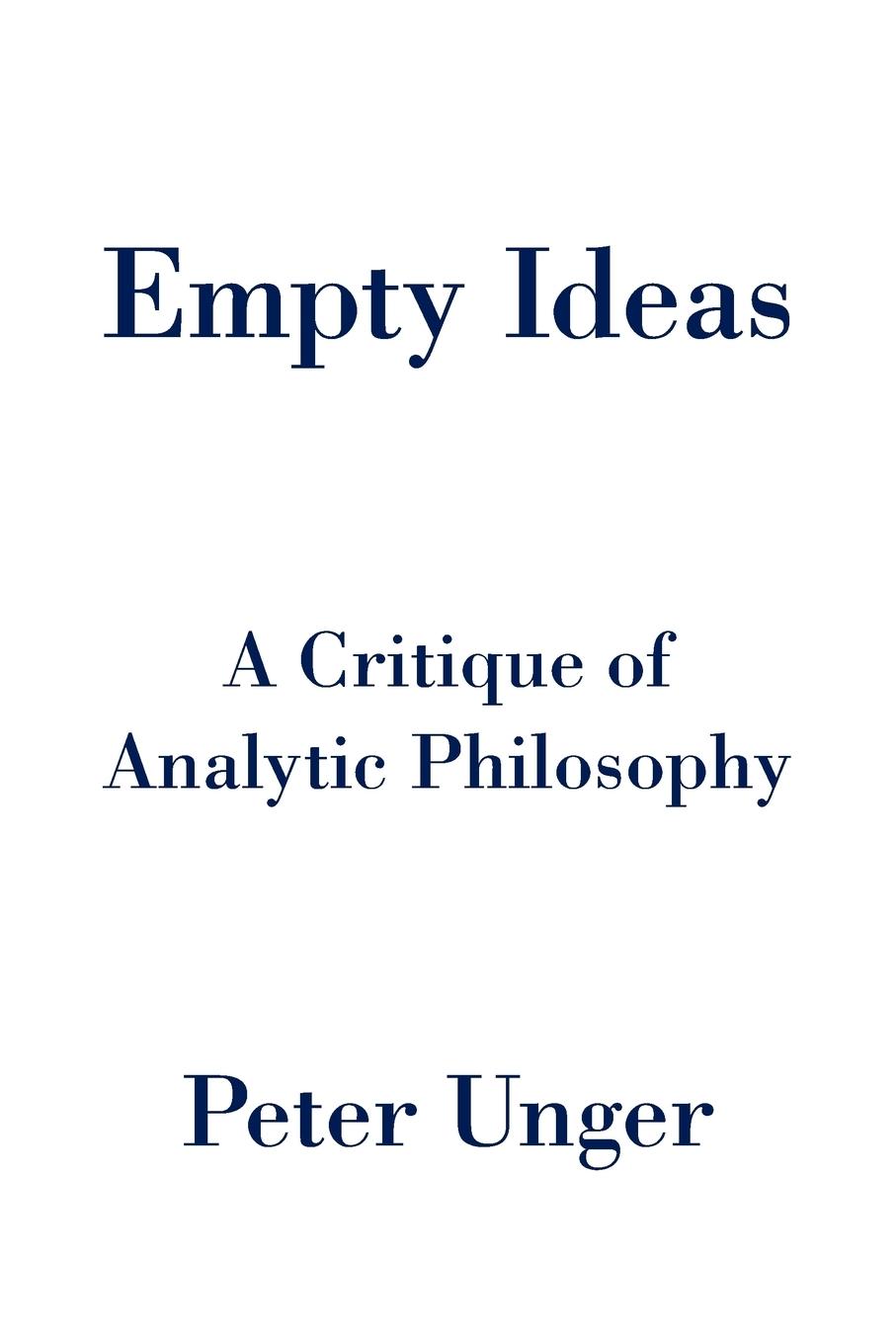 Vorderes Coverbild Empty Ideas