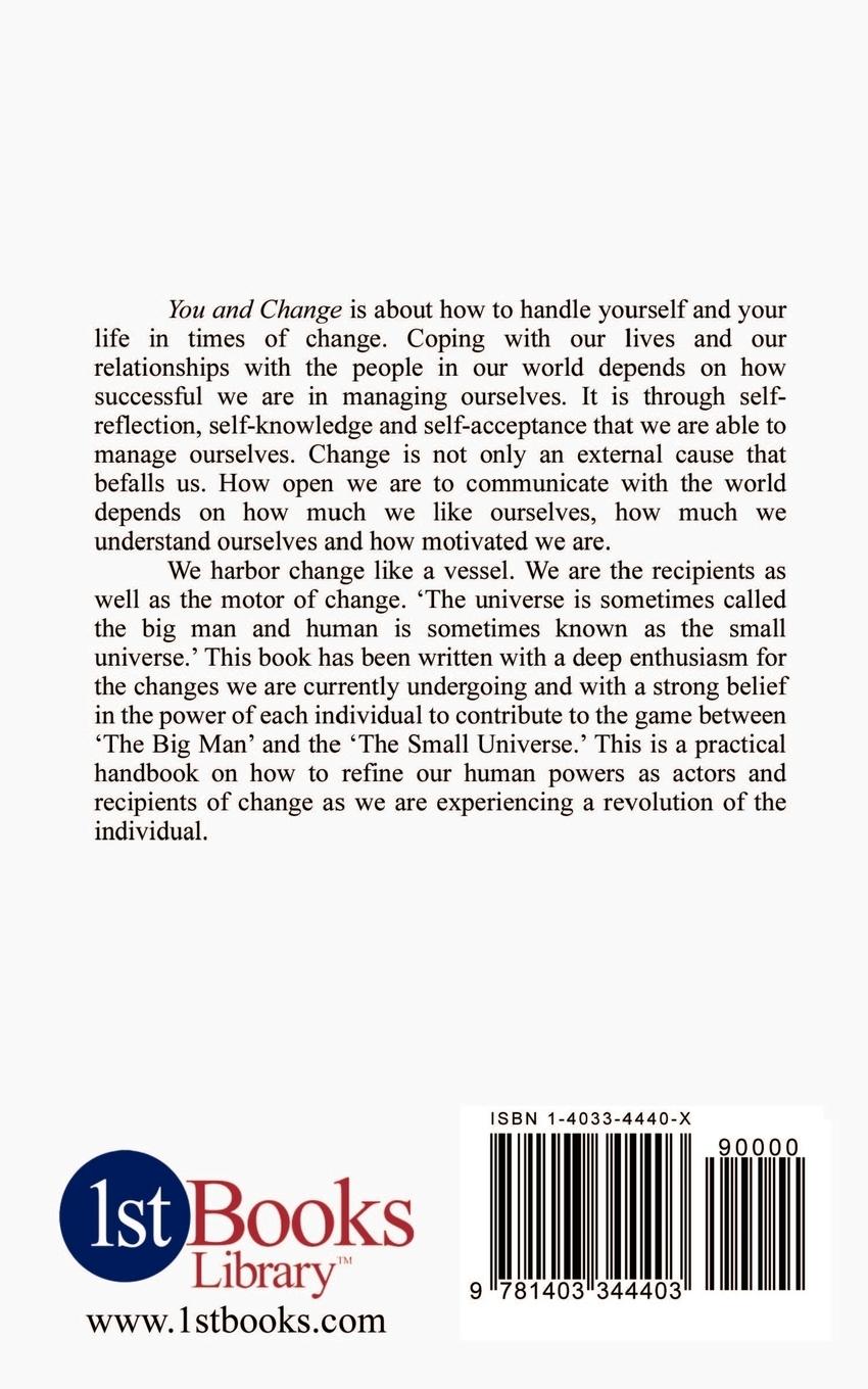 Rückseitencover You and Change