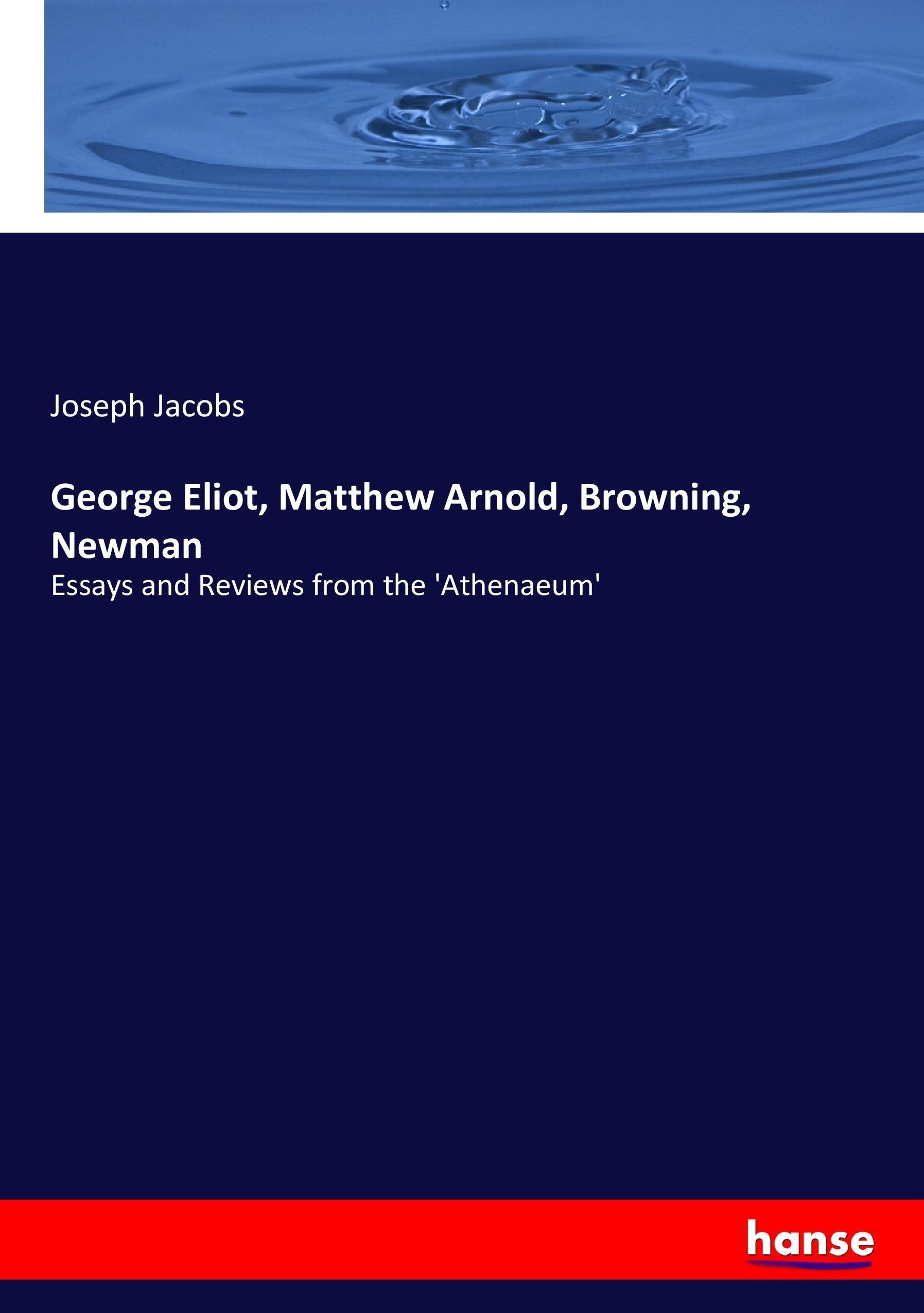 Vorderes Coverbild George Eliot, Matthew Arnold, Browning, Newman