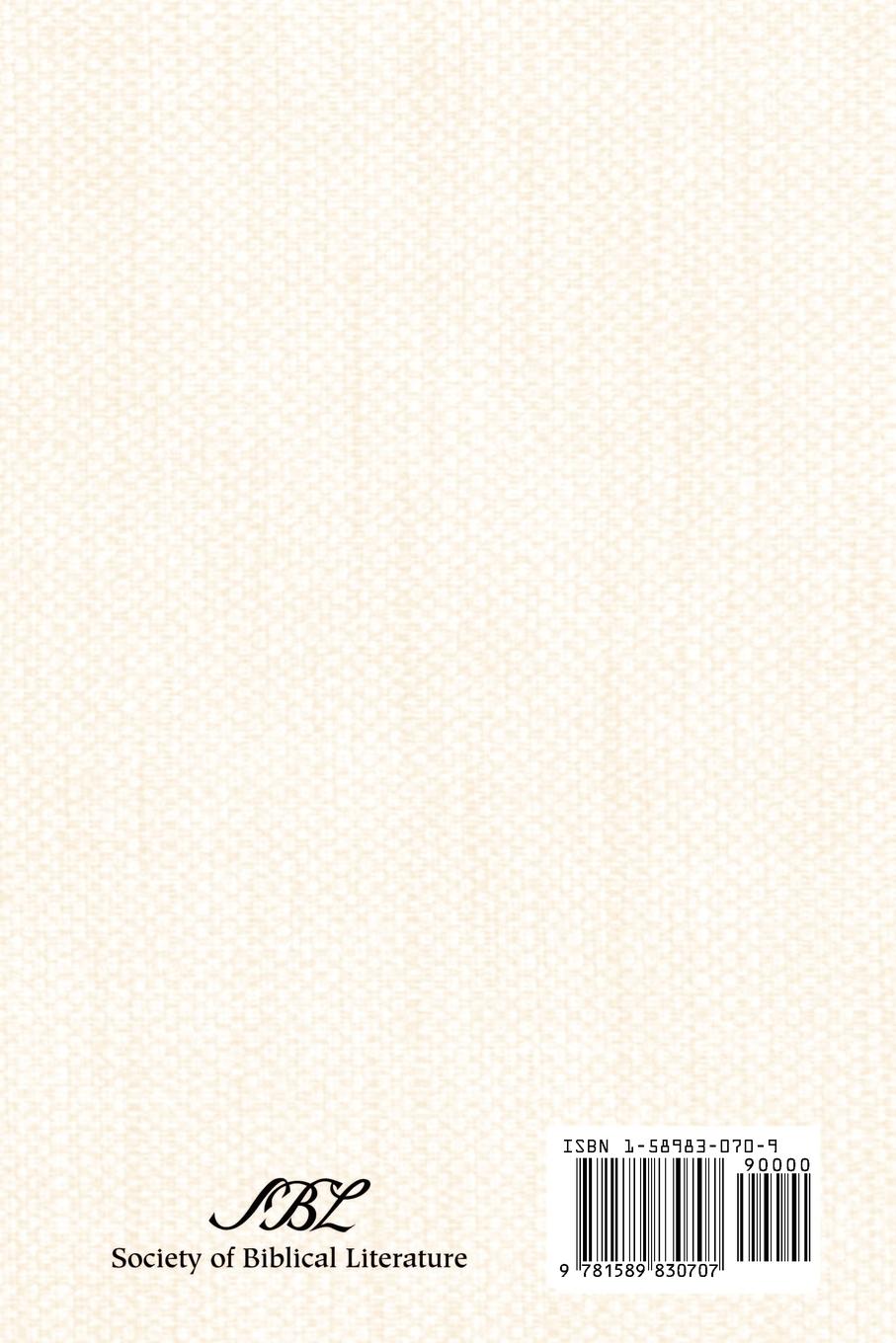 Rückseitencover Ancient Fiction and Early Christian Narrative