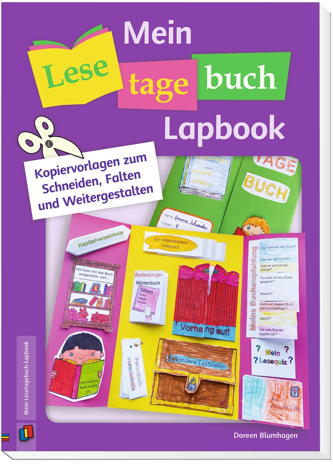 Beispielinhalt (Bild) Mein Lesetagebuch-Lapbook