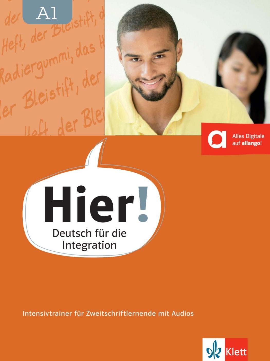 Vorderes Coverbild Hier! A1. Lese- und Schreibtrainer für Zweitschriftlernende. Intensivtrainer