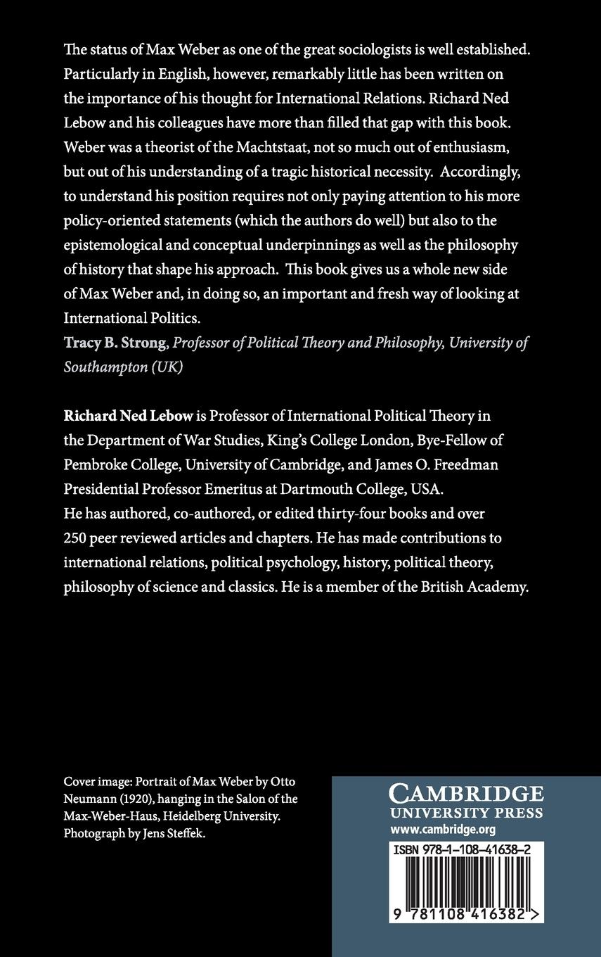 Rückseitencover Max Weber and International Relations