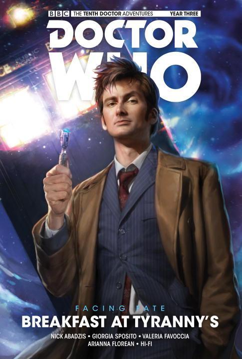 Vorderes Coverbild Doctor Who: The Tenth Doctor: Facing Fate Vol. 1: Breakfast at Tyranny's