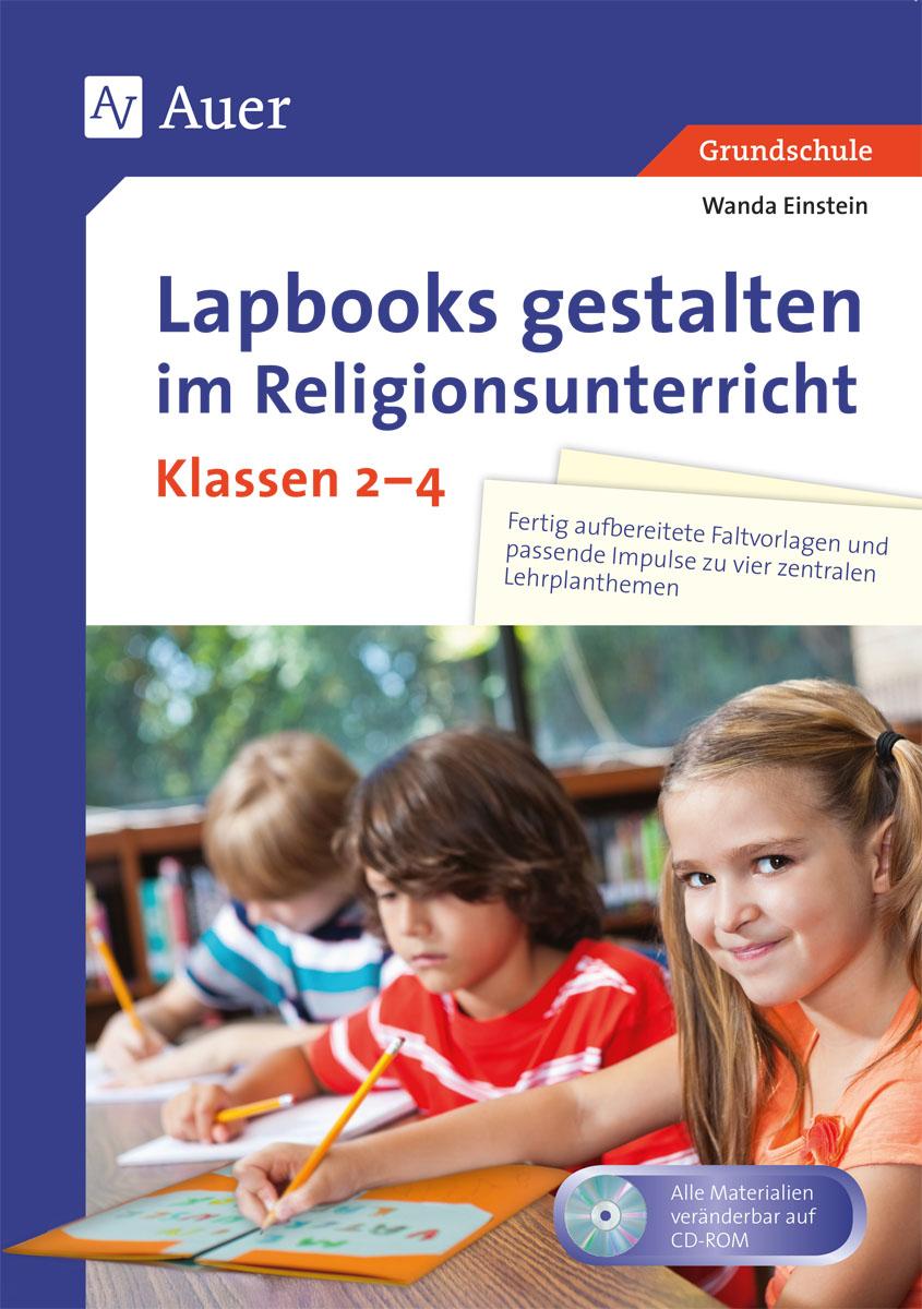 Vorderes Coverbild Lapbooks gestalten im Religionsunterricht Kl. 2-4
