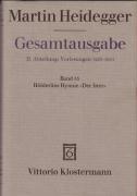 Vorderes Coverbild Gesamtausgabe Abt. 2 Vorlesungen Bd. 53. Hölderlins Hymne 'Der Ister'