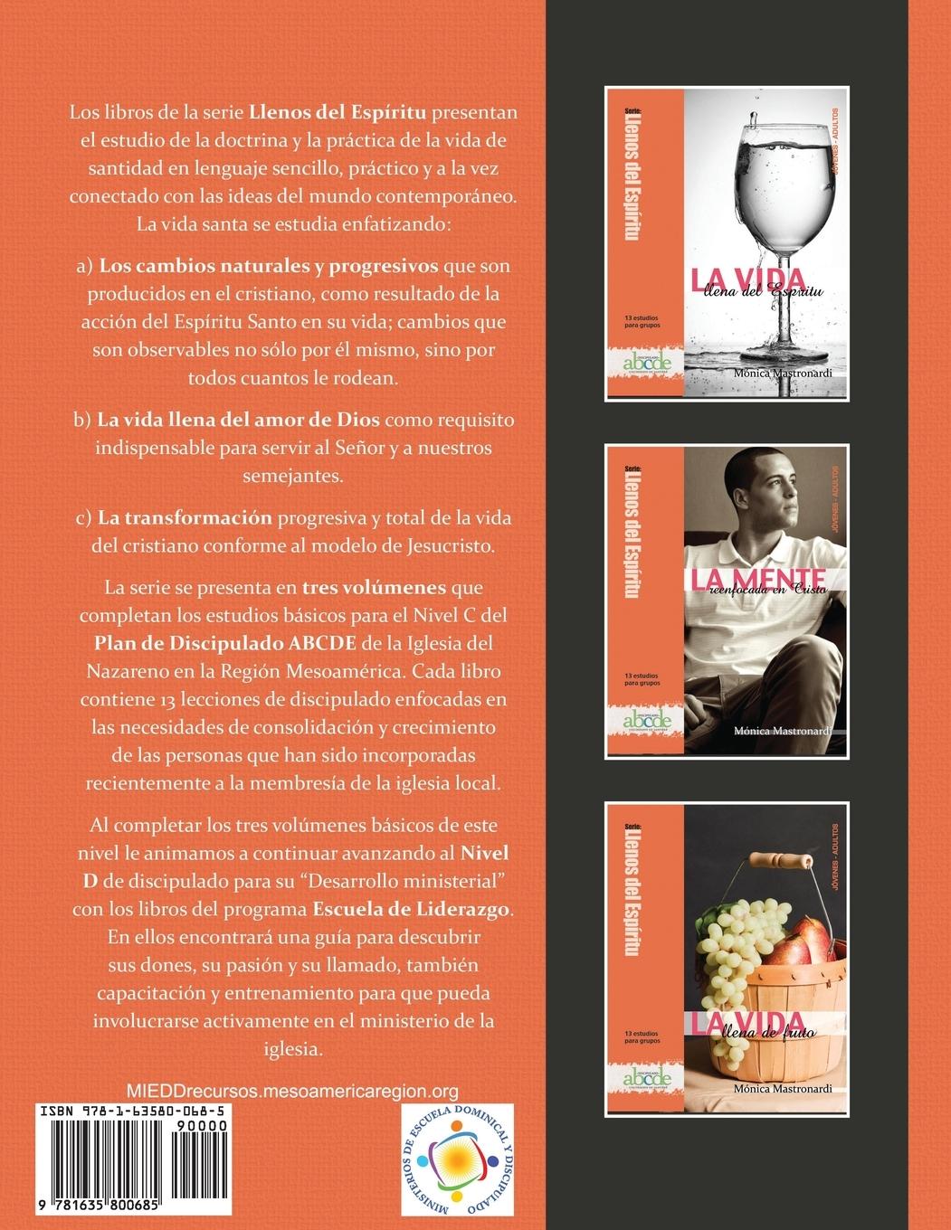 Rückseitencover La Vida llena del Espíritu