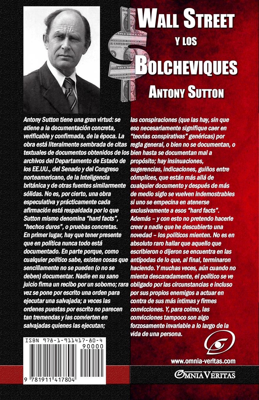 Rückseitencover Wall Street y los Bolcheviques