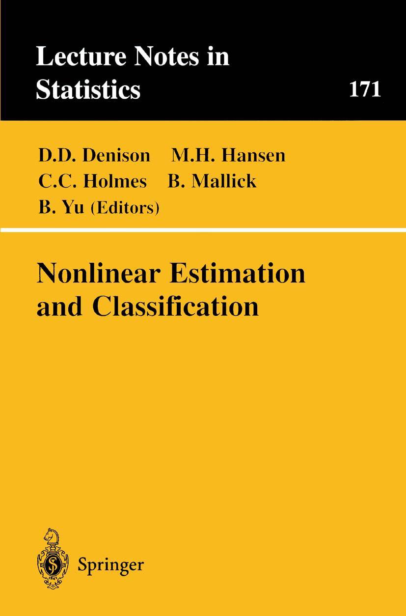 Vorderes Coverbild Nonlinear Estimation and Classification