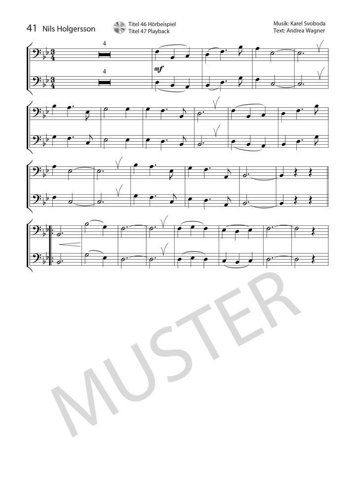 Beispielinhalt (Bild) Posaunen Fuchs Spielbuch (mit MP3-CD)