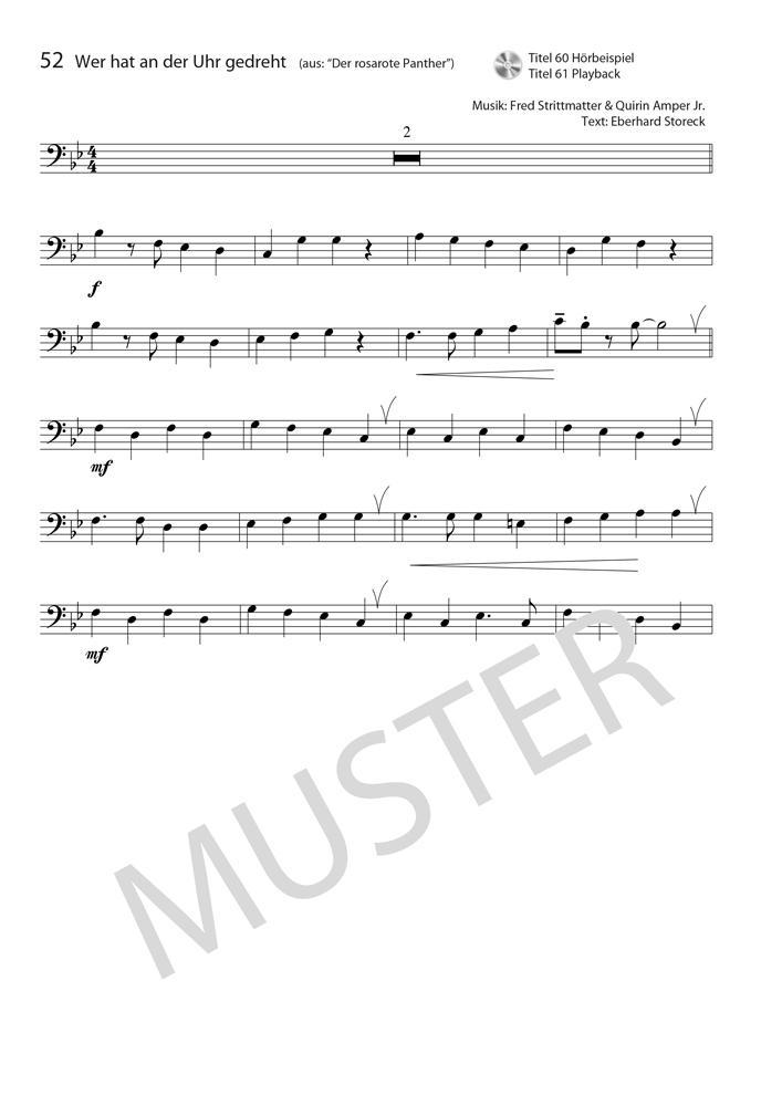 Beispielinhalt (Bild) Posaunen Fuchs Spielbuch (mit MP3-CD)