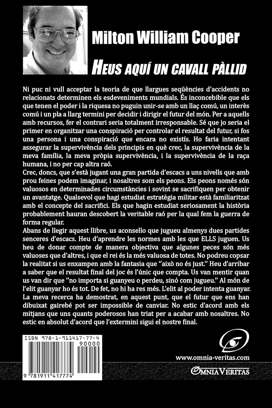 Rückseitencover Heus aquí un cavall pàllid