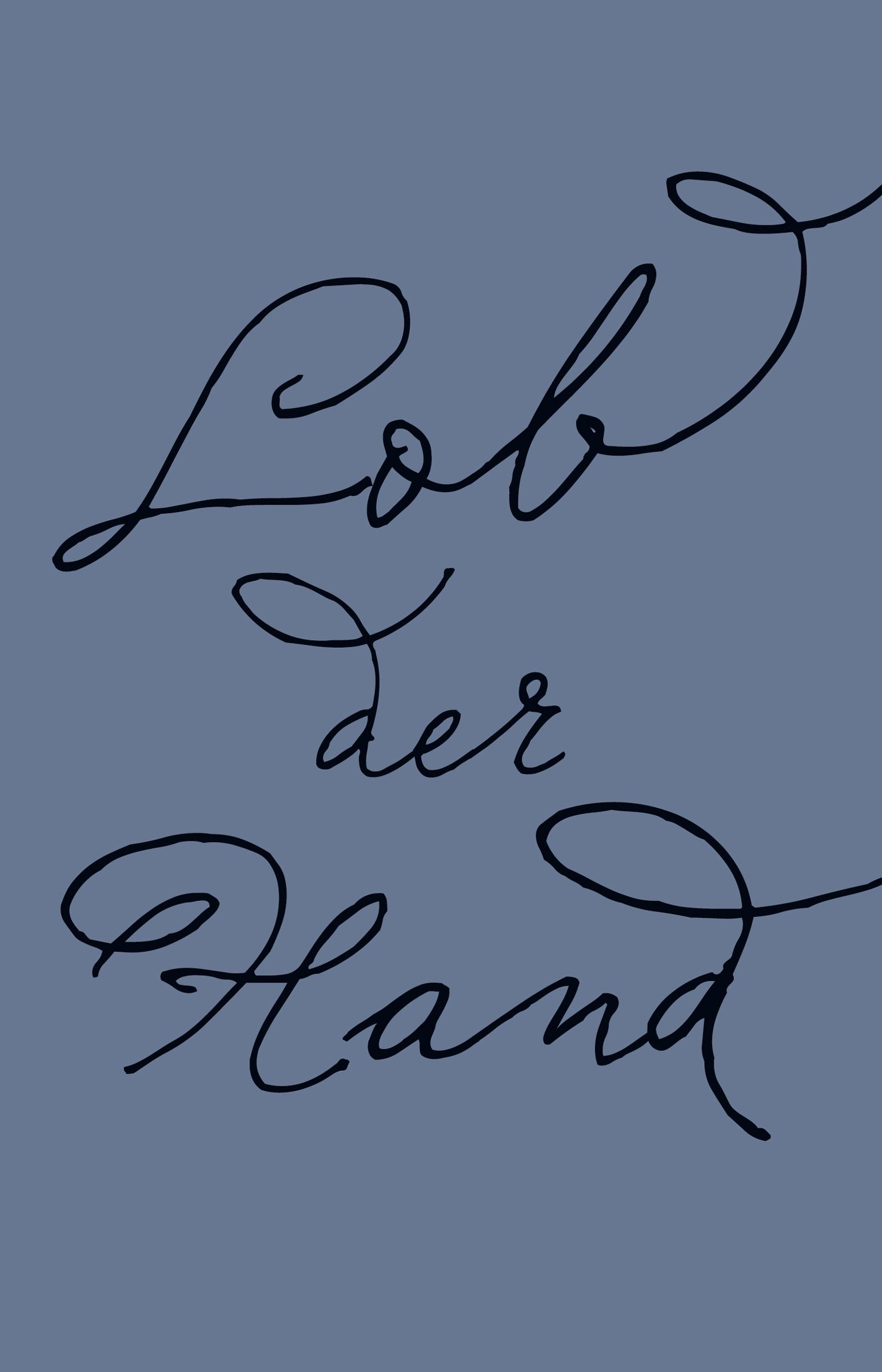 Vorderes Coverbild Lob der Hand
