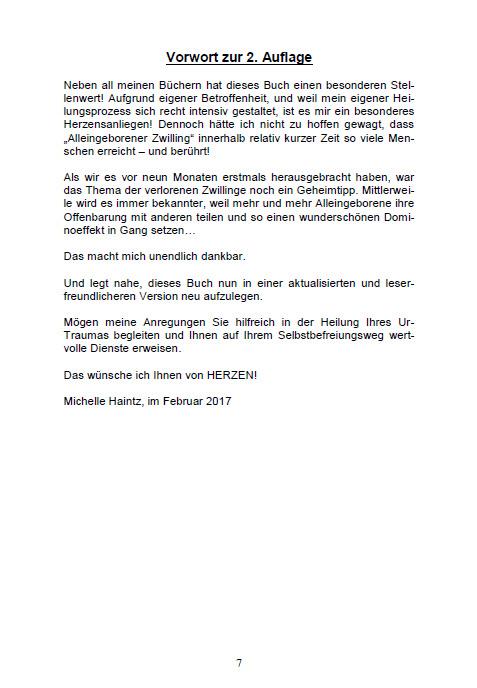 Beispielinhalt (Bild) Alleingeborener Zwilling