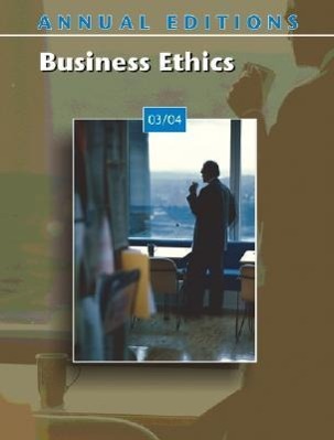 Vorderes Coverbild Annual Editions: Business Ethics 03/04