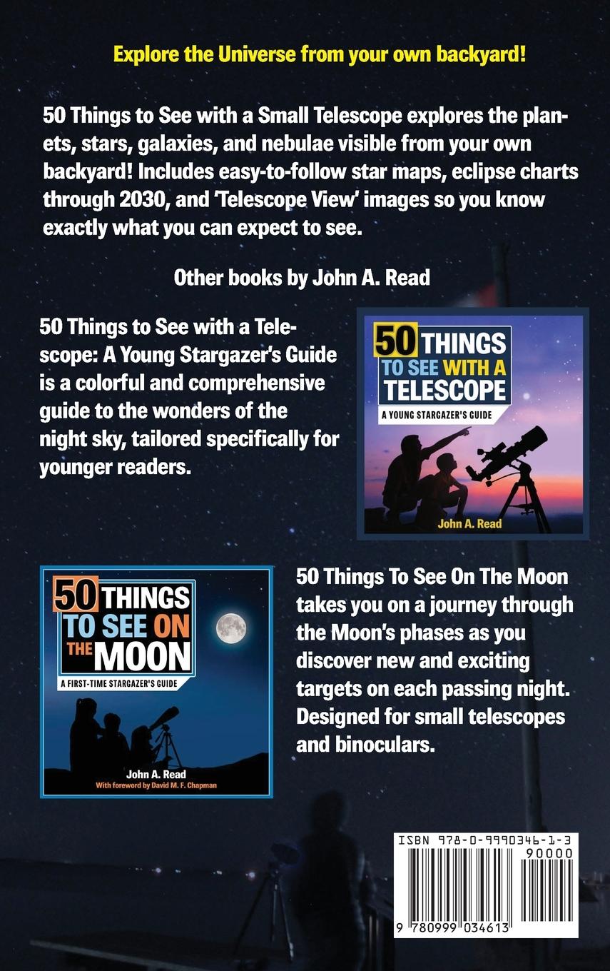 Rückseitencover 50 Things to See with a Small Telescope