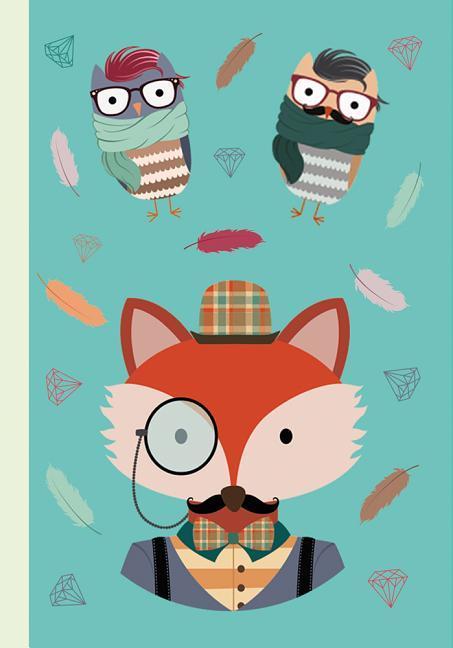 Vorderes Coverbild Notebook: The Hipster Animals Collection Design a