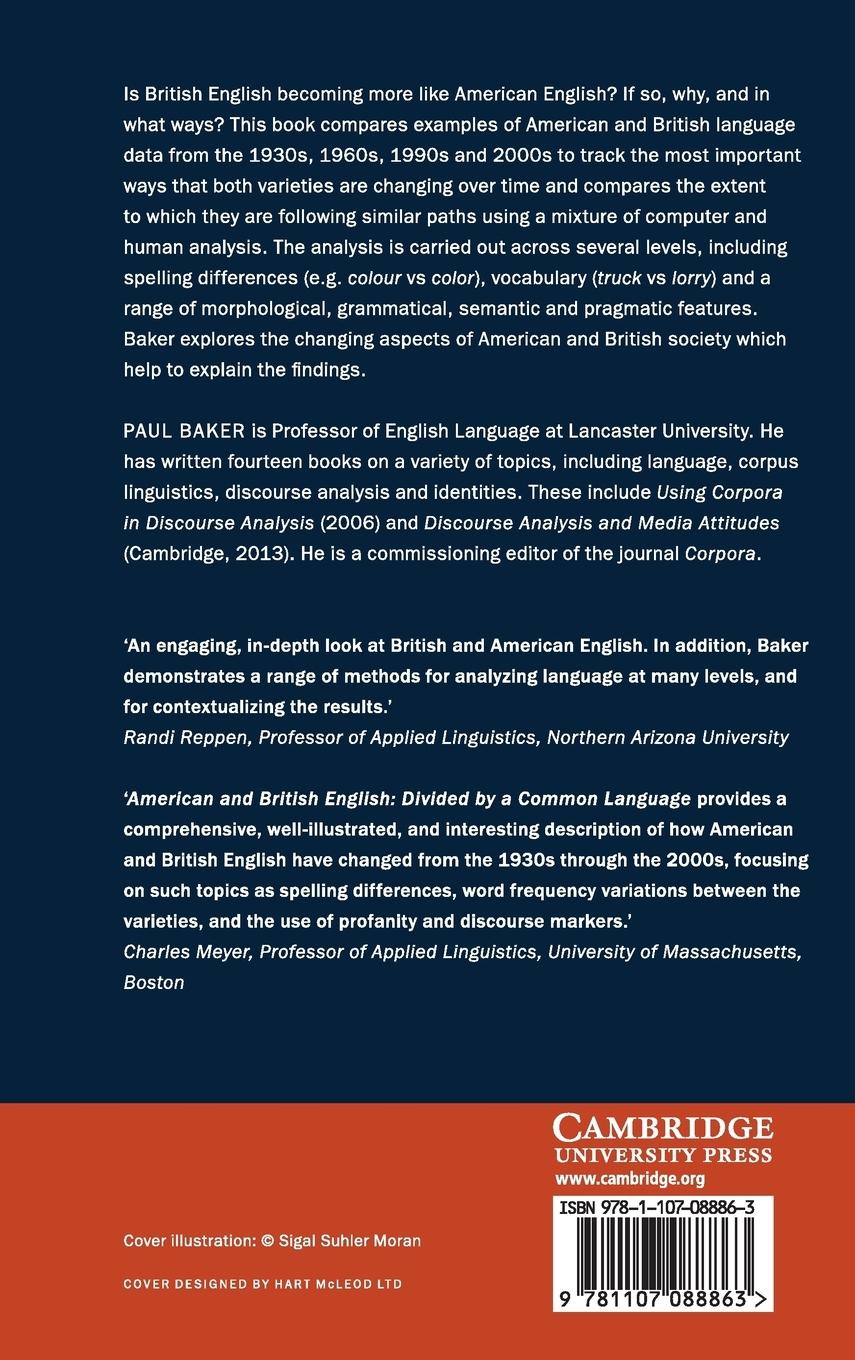 Rückseitencover American and British English