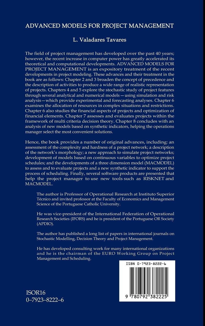 Rückseitencover Advanced Models for Project Management