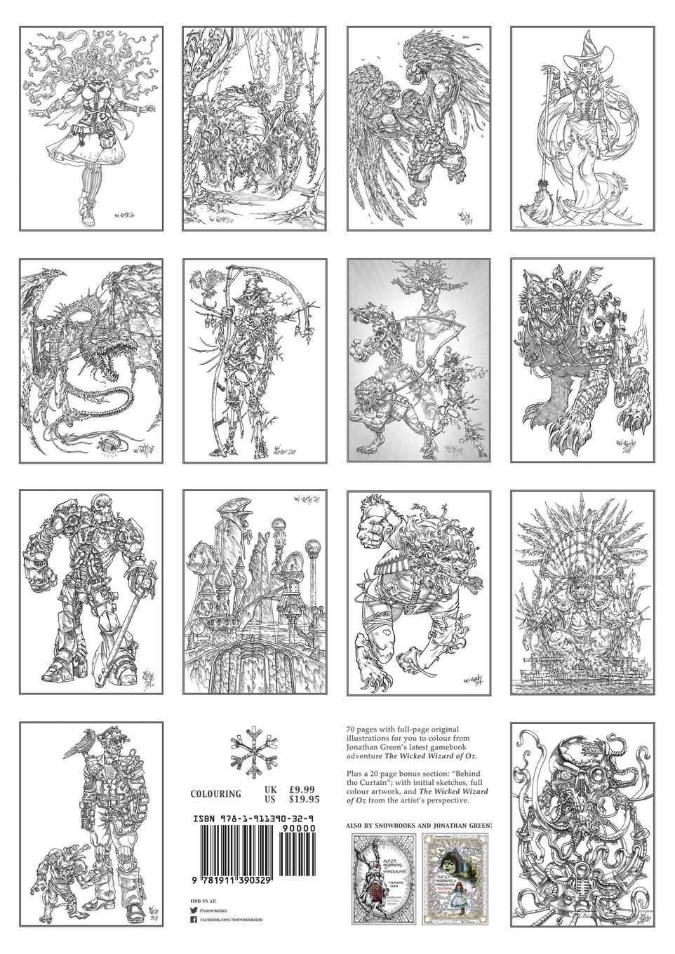 Rückseitencover The Wicked Wizard of Oz Colouring Book