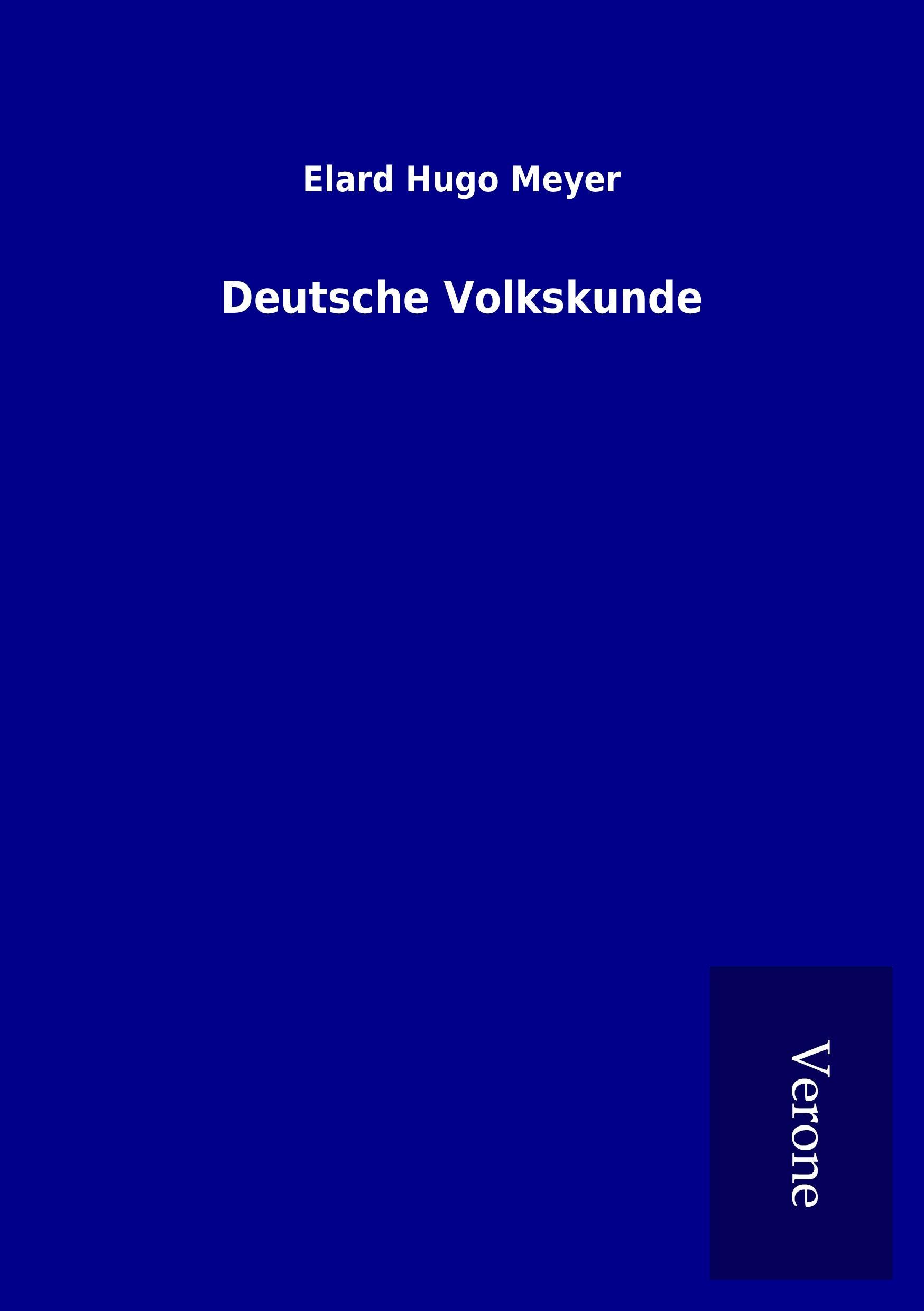 Vorderes Coverbild Deutsche Volkskunde