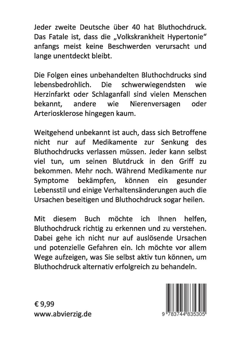 Rückseitencover Endlich im Griff: Bluthochdruck