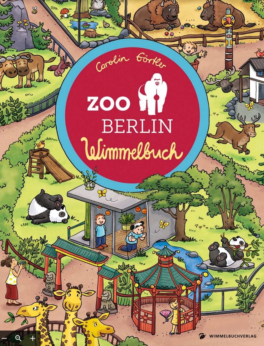 Vorderes Coverbild Zoo Berlin Wimmelbuch