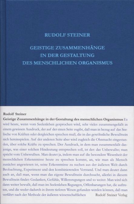 Vorderes Coverbild Geistige Zusammenhänge in der Gestaltung des menschlichen Organismus