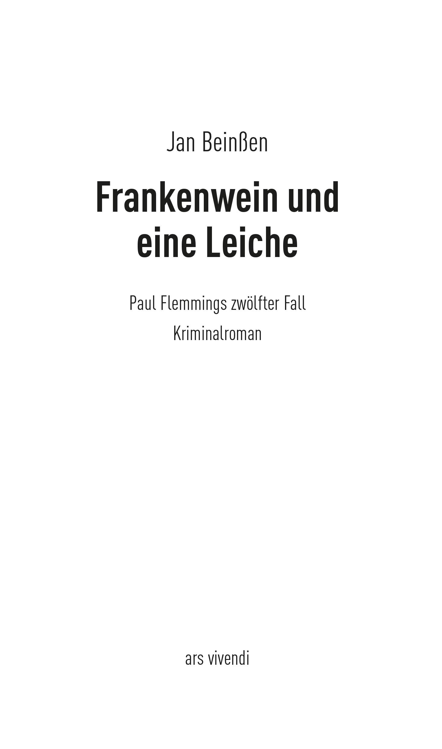 Beispielinhalt (Bild) Frankenwein und eine Leiche