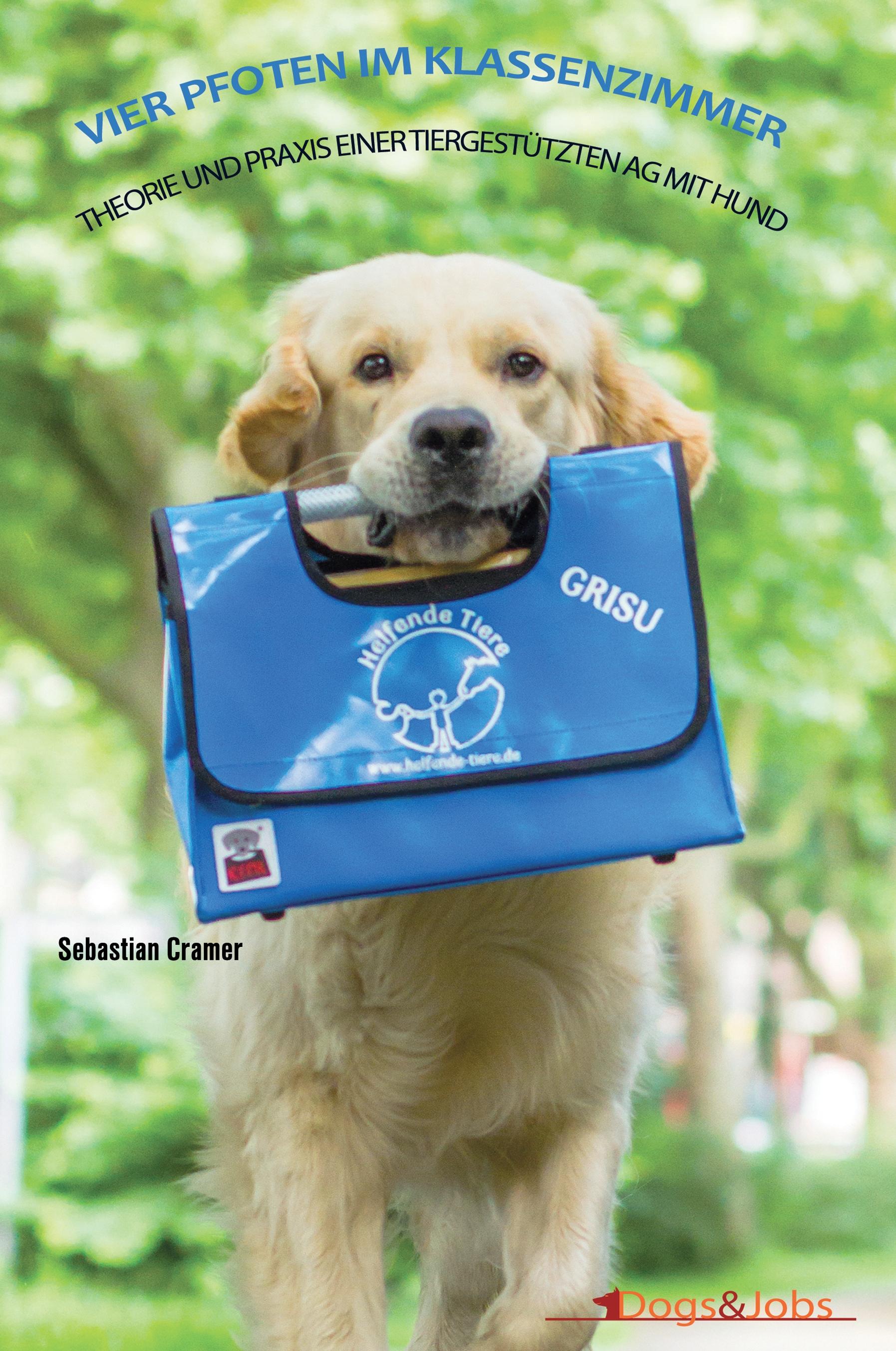 Vorderes Coverbild Vier Pfoten im Klassenzimmer