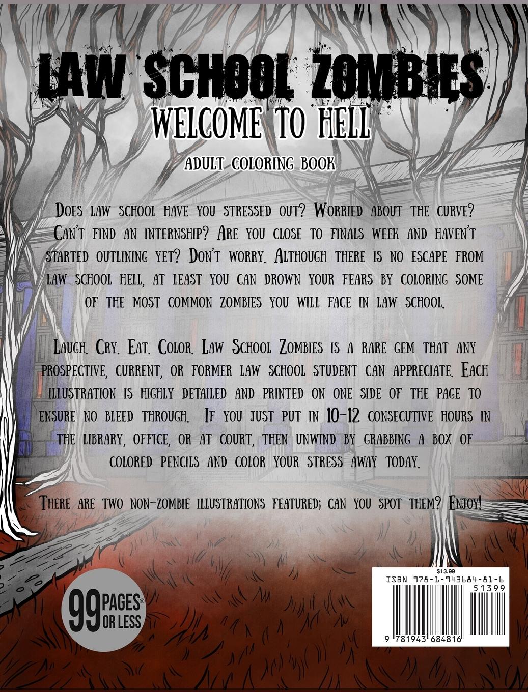 Rückseitencover Law School Zombies Welcome To Hell